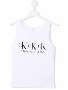 Calvin Klein Kids топ без рукавов с принтом