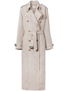 Burberry удлиненный тренч