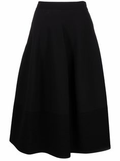 Alexander McQueen юбка миди в рубчик