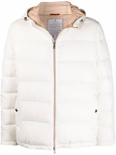Brunello Cucinelli пуховик с капюшоном