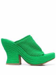 Bottega Veneta плетеные мюли Wedge