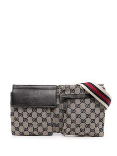 Gucci Pre-Owned поясная сумка Sherry Line с логотипом GG