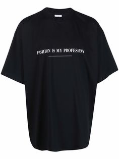 VETEMENTS футболка с надписью