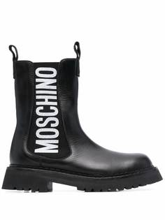 Moschino ботинки с логотипом