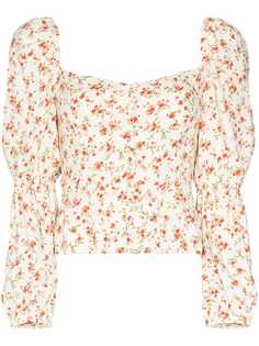 Reformation блузка Cera с цветочным принтом