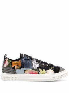Giuseppe Zanotti кеды в технике пэчворк