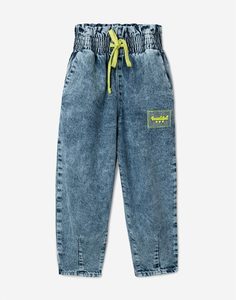 Джинсы Slouchy с нашивкой для девочки Gloria Jeans