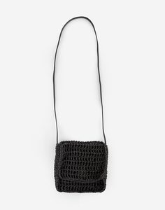 Чёрная плетёная сумка для девочки Gloria Jeans