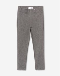 Серые брюки Legging с декоративными кнопками для девочки Gloria Jeans