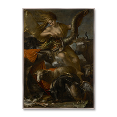 Репродукция картины на холсте allegory of fortune (картины в квартиру) коричневый 75x105 см.