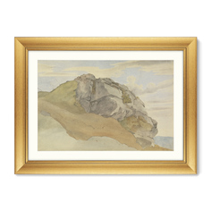 Репродукция картины в раме rocky outcropping (картины в квартиру) бежевый 80x60 см.