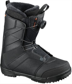 Ботинки сноубордические Salomon 20-21 Faction Boa Black/Bk/Red Orange - 45,5 EUR