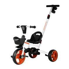 Велосипед детский Maxiscoo трехколесный складной серия octopus 2021с ручкой управления белый msc-bcl062002w