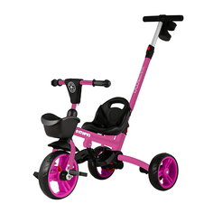 Велосипед детский Maxiscoo трехколесный складной серия "octopus"(2021)с ручкой управления Розовый msc-bcl062002p