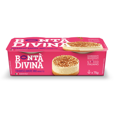 Десерт Bonta Divina Тирамису со вкусом Амаретто, 2 шт х 75 г