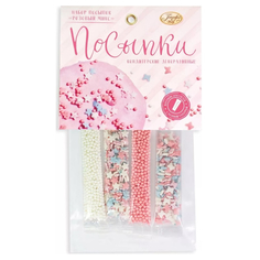 Посыпки Домашняя кухня розовый микс, 20 г