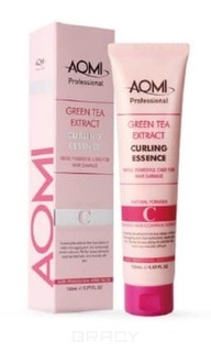 Эссенция с экстрактом зеленого чая для укладки волос Green Tea Extract Curling Essence, 150 мл Aomi