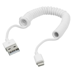 Кабель DEPPA витой, Lightning (m) - USB (m), 1.5м, белый [72120]