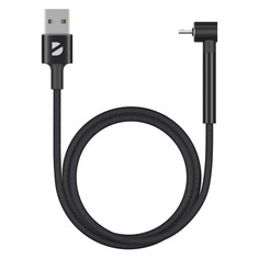 Кабель Deppa Stand, micro USB (m) - USB (m), 1м, в оплетке, 2.4A, черный [72296]