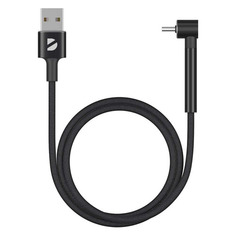 Кабель Deppa Stand, USB Type-C (m) - USB (m), 1м, в оплетке, 2.4A, черный [72295]