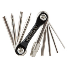 Мультитул велосипедный CYCLOTECH CT-10, инструментов: 10, серебристый/черный [s21ecytl006-sb]