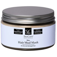 SeaCare, Мужская восстанавливающая грязевая маска для волос с минералами Мертвого Моря, натуральная, 250 мл Men