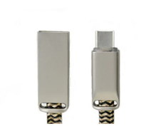 Аксессуар WIIIX USB - Type-C 120cm Gold Silk CB955-2A-UTC-SK-12G
