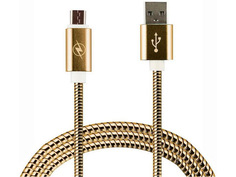 Аксессуар WIIIX USB - MicroUSB 1m Gold CB520-UMU-10G