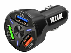 Зарядное устройство WIIIX 3xUSB 2.1A+2.1A+QC3.0 UCC-4-3-01