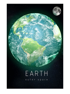 Наклейка Светящаяся картина Люми-Зуми Earth Outer Space Земля К-Earth_2