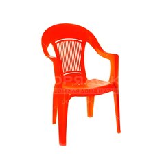 Кресло пластиковое Элластик-Пласт красное, 91х42х56 см