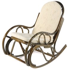 Кресло-качалка 05/04 ротанг олива с подушкой, до 100 кг, 93х56х117 см