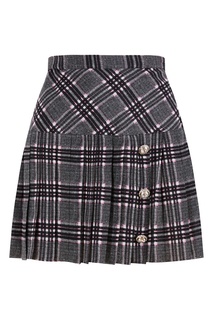 Шелковая юбка в клетку Alessandra Rich