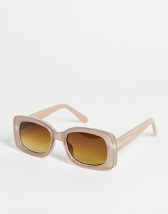 Светло-серые круглые солнцезащитные очки в стиле унисекс A.Kjaerbede Salo-Серый