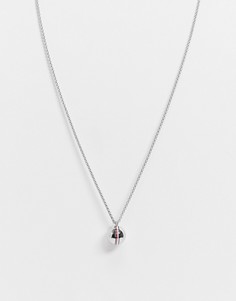 Серебристое ожерелье с фирменной подвеской-орбитой Tommy Hilfiger-Серебристый