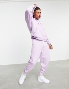Фиолетовый спортивный костюм в стиле oversized из органического хлопка с худи и джоггерами ASOS DESIGN-Фиолетовый цвет