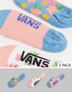 Набор из 3 пар носков нескольких цветов Vans Paradise Dreamin Canoodles-Многоцветный