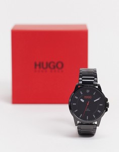 Черные наручные часы с браслетом HUGO 1530187-Черный