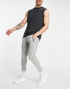 Светло-серые джоггеры из пике Bershka-Серый