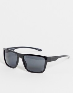 Черные солнцезащитные очки с черепаховым дизайном Jack & Jones-Черный цвет