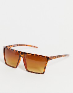 Солнцезащитные очки с черепаховым дизайном Jack & Jones-Коричневый цвет