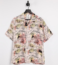 Рубашка с короткими рукавами и принтом COLLUSION Unisex-Многоцветный