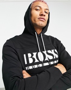 Худи черного цвета без застежки BOSS Athleisure Soody 1-Черный цвет