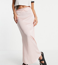 Розовая юбка миди в стиле комбинации с завязкой от комплекта Reclaimed Vintage Inspired-Розовый цвет