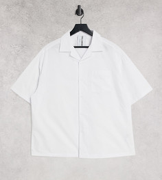 Белая свободная рубашка с отложным воротником COLLUSION-Белый