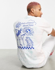 Футболка с принтом тай-дай и надписью "Tell a Friend" Vans-Многоцветный