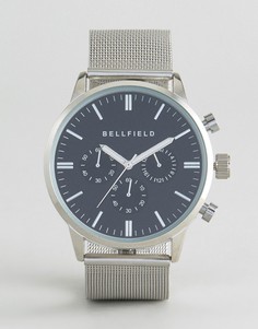 Часы с серебристым ремешком Bellfield-Серебряный