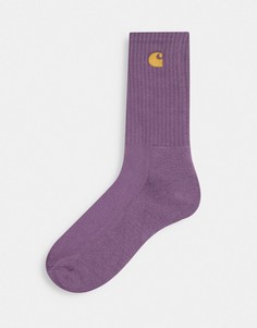 Фиолетовые носки Carhartt WIP-Фиолетовый цвет
