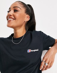 Черная футболка с логотипом Berghaus Classic-Черный