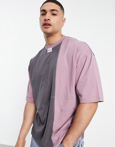 Oversized-футболка в стиле колор блок и логотипом от комплекта ASOS Unrvlld Spply-Multi